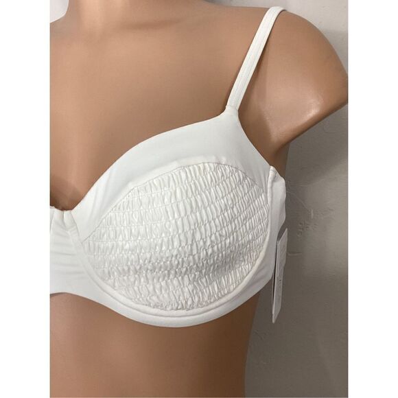 L*SPACE cream Marley bikini set. M/DD-top. Retails $196 - Picture 7 of 16